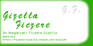 gizella ficzere business card